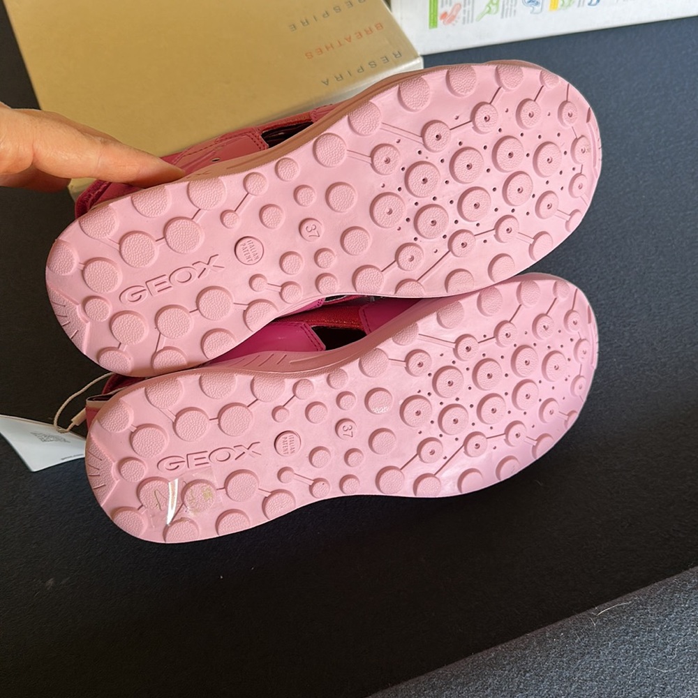 GEOX Fuchsia/Pink Velcro fit Sandals đź©´ size 5 - Picture 7 of 10